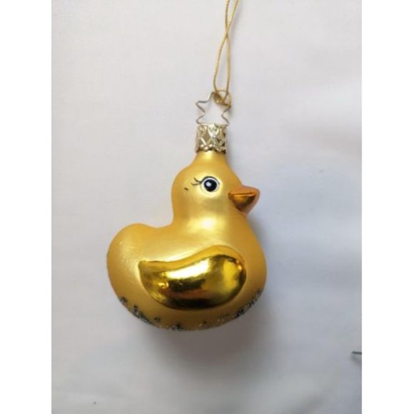 Rubber Duck Retired Old World Christmas Inge Glas Ornament - Picture 6 of 6